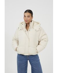 Brave Soul - Oversized Hooded Short Puffer Jacket - Lyst