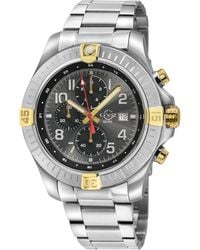 Gv2 - T38 Ss Case,2T Bezel Ring, Enamel Dial With Print, 3 Sub 316L Staineless Steel Bracelet Watch - Lyst