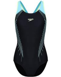 Speedo - Fit Laneback Swimming Costume - Lyst