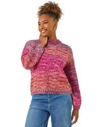 Roman - Metallic Ombre Knit Jumper - Lyst