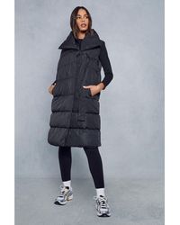 MissPap - Oversized Collared Maxi Puffer Gilet - Lyst