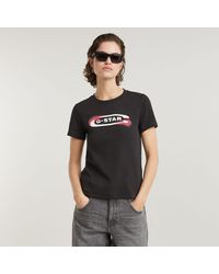 G-Star - Old Skool Logo Top - Lyst