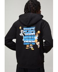 BoohooMAN - Oversized Boxy Space Jam License Zip Thru Hoodie - Lyst