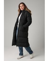 French Connection - Longline Quilted Puffer Jacket With Hood - Lyst
