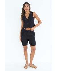 Urban Bliss - Linen Blend Short - Lyst