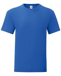 Fruit Of The Loom - Iconic T-Shirt (Pack Of 5) (Royal) - Lyst