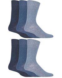 Gentle Grip - 6 Pair Multipack Diabetic Sock With Honey Comb Top And Hand Linked Toe Seams - Lyst
