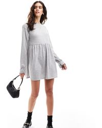 Miss Selfridge - Long Sleeve Mini Smock Dress - Lyst