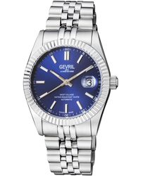 Gevril - West Village 48900 Sellita Sw200, Swiss Automatic Stainless Steel Watch - Lyst
