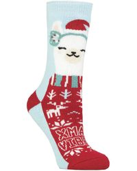 Heat Holders - Fluffy Christmas Socks By Lite - Lyst