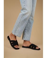 Good for the Sole - Farah Faux Suede Comfort Sliders - Lyst