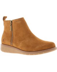 Hush Puppies - Boots Ankle Libby Suede Leather Zip - Lyst