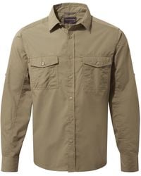 Craghoppers - Expert Kiwi Long-Sleeved Shirt (Pebble) - Lyst