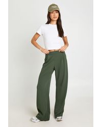 Boohoo - Tall Basics Wide Leg Trousers - Lyst