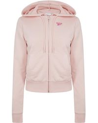 Reebok - Hooded French Terry Full-Zip Jacket - Lyst