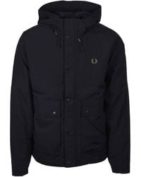 Fred Perry - Cropped Ripstop Parka Cotton - Lyst