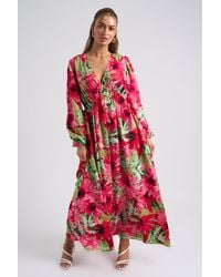 Urban Bliss - Large Floral Ruched Smock Dress - Lyst