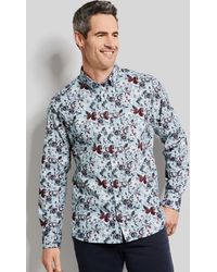 Bugatti - Herren Casual Overhemd Met Bloemenprint - Lyst