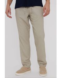 Threadbare - 'Fellow' Linen Blend Drawcord Trousers - Lyst