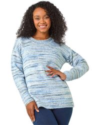 Roman - Petite Space Dye Knitted Jumper - Lyst