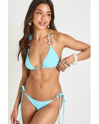 Boohoo - Ring Detail Triangle Bikini Set - Lyst