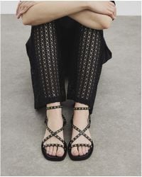 River Island - Sandals Eyelet Strappy Leather - Lyst