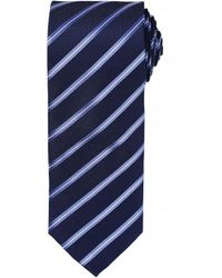 PREMIER - Sport Stripe Pattern Formele Work Tie (marine / Royal) - Lyst