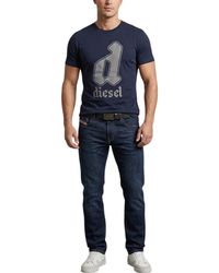 DIESEL - T Shirts Graphic Logo Print Crew Neck Summer Cotton Tee - Lyst