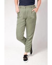 Secret Label - Linen Lyocell Taper Trousers - Lyst