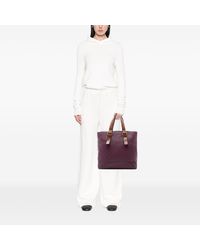 Bottega Veneta - Pre-Owned Bicolor Nappa Intrecciato Belt Strap Tote - Lyst