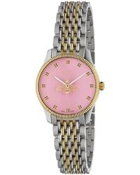 Gucci - Stainless Steel Baton Dial Signature Bee Watch - Lyst