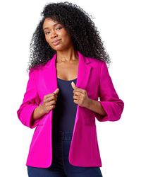 Roman - Petite 3/4 Sleeve Classic Stretch Blazer - Lyst
