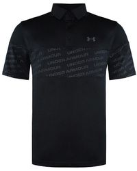 Under Armour - Collared Playoff 2.0 Blocked Polo Shirt 1363032 001 Cotton - Lyst