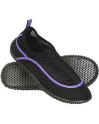 Mountain Warehouse - 'Bermuda' Aqua Shoe With Top Mesh Panel Slip On Summer Beach Sandals Textile - Lyst