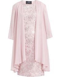Gina Bacconi - Hayley Embroidered Dress With Matching Chiffon Jacket - Lyst