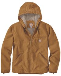 Carhartt - Washed Duck Sherpa Lined Jacket - Lyst