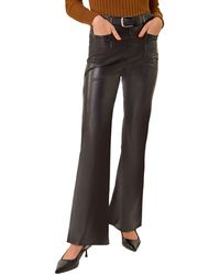 Roman - Faux Leather Bootcut Trouser - Lyst