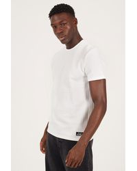 Brave Soul - Jacquard Short Sleeve Crew Neck T-Shirt - Lyst