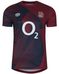 Umbro - 23/24 Engeland Rugby Warm Up Jersey (tibetaans Rood/navy Blazer) - Lyst