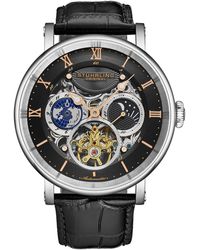 Stuhrling - Dual Time Majestic Skeleton Automatic Watch - Lyst