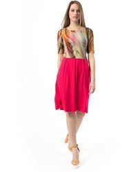 Conquista - Abstract Animal Print Dress - Lyst