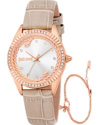 Just Cavalli - Jc1L361L0035 Ladies Vittoria Glam Watch And Bracelet Gift Set - Lyst