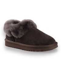 Aus Wooli - Australia Sheepskin Wool Coogee Traditional Ankle Slippers - Lyst