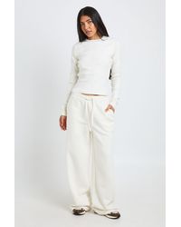 Boohoo - Tall Crew Neck Long Sleeve Top And Straight Leg Jogger Tracksuit - Lyst