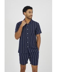 Brave Soul - Striped Drawcord Shorts - Lyst
