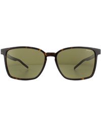 BOSS - Hugo By Hugo Boss Square Havanna Grün Sonnenbrille - Lyst