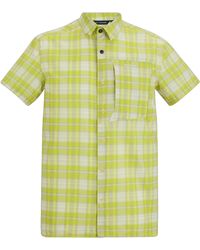 Regatta - Checked Insect Repellent Short-Sleeved Travel Shirt (Dark Tang) - Lyst