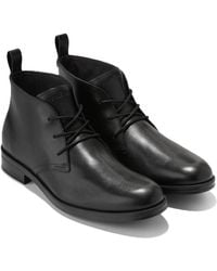 Cole Haan - Newmark Grand Flexcraft Leather Chukka Boots - Lyst