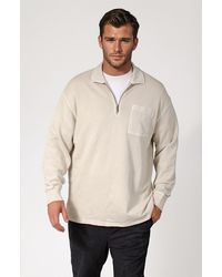Secret Label - Oversized Zip Neck Casual Top - Lyst