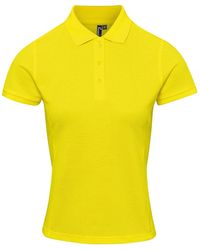 PREMIER - Ladies Coolchecker Plus Piqu Polo With Coolplus - Lyst